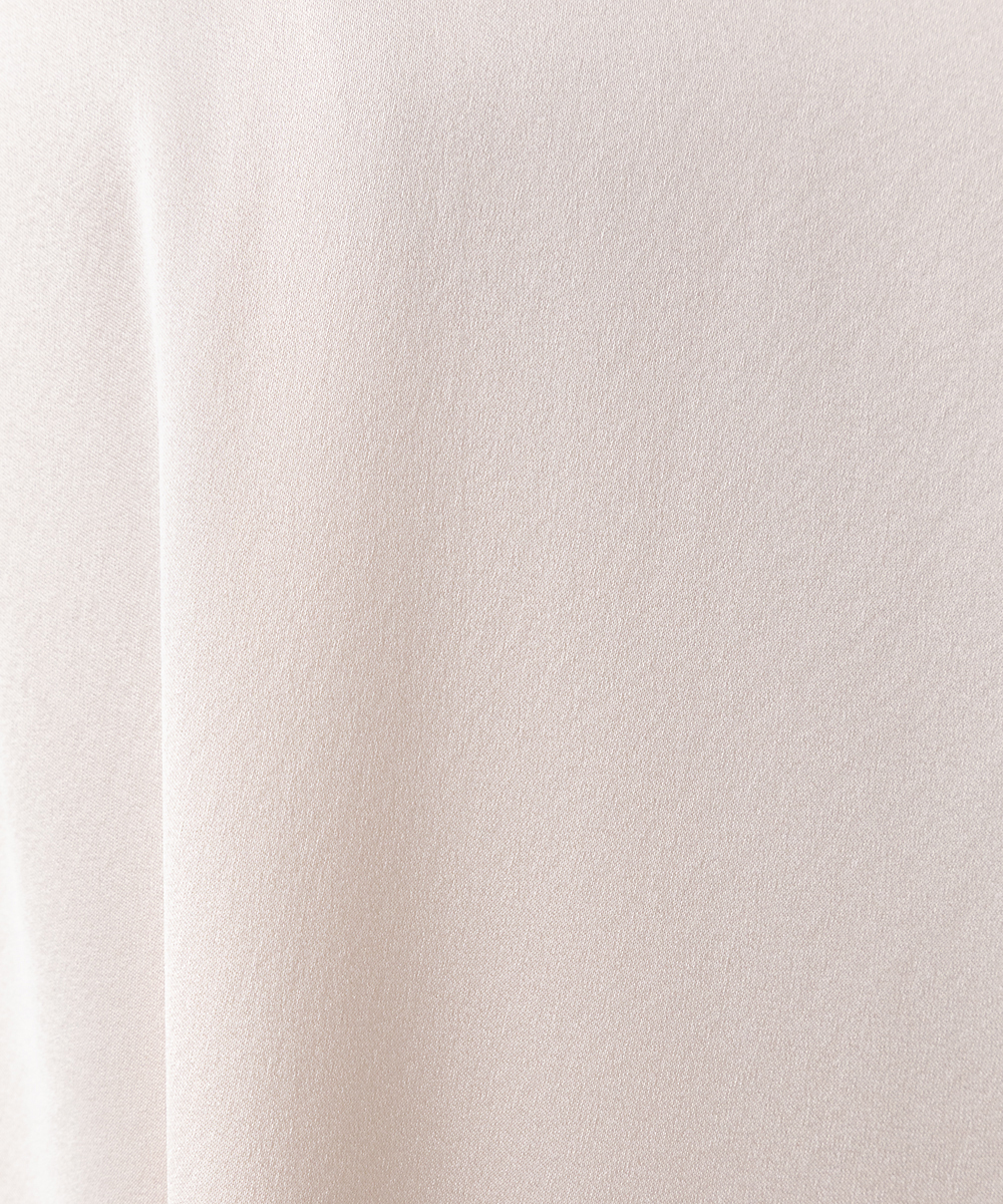 EAUVIRE ウォッシャブルシルクノースリーブブラウス セージ