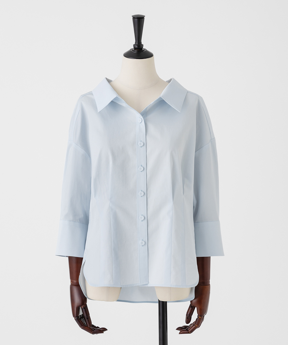 EAUVIRE クラシックシネマシャツ ライトブルー