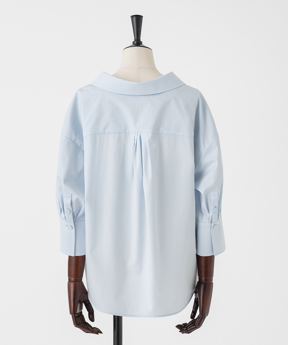 EAUVIRE クラシックシネマシャツ ライトブルー
