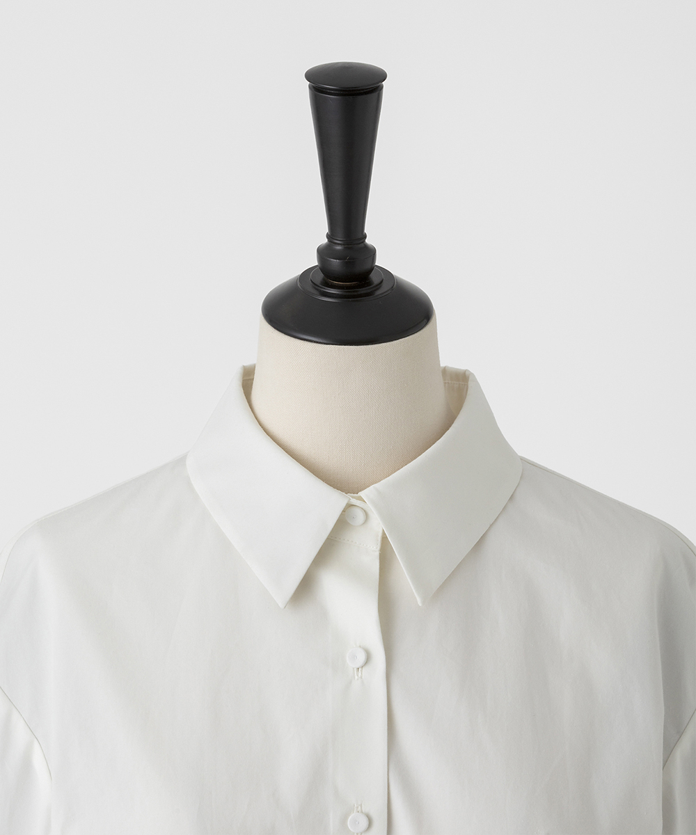 EAUVIRE レーススリーブシャツ ブラック