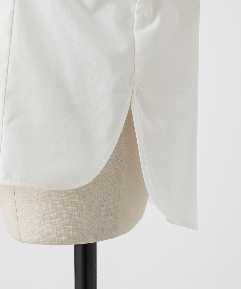 EAUVIRE レーススリーブシャツ ブラック