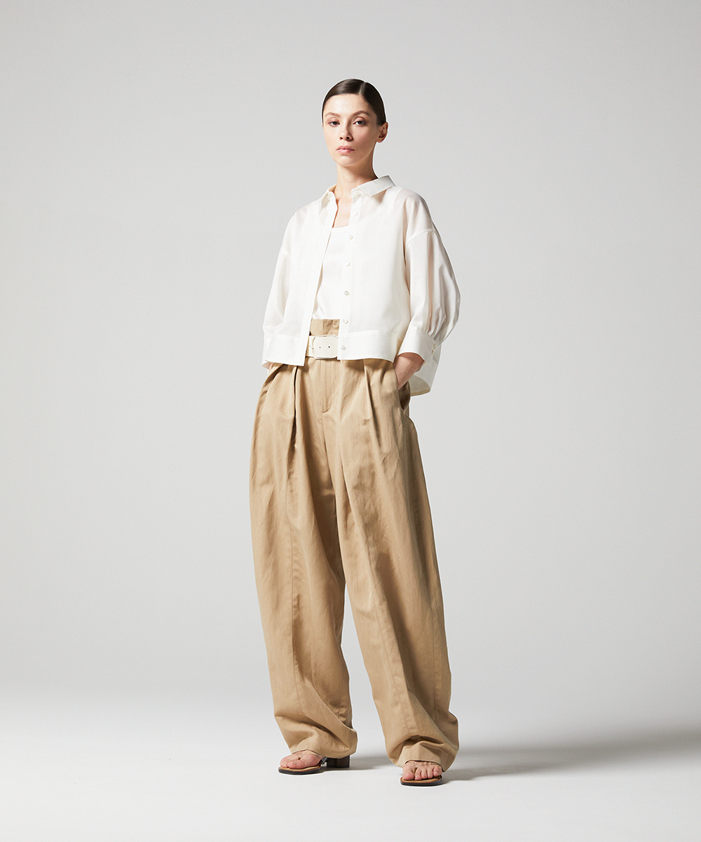 EAUVIRE バックボリュームシャツ ネイビー