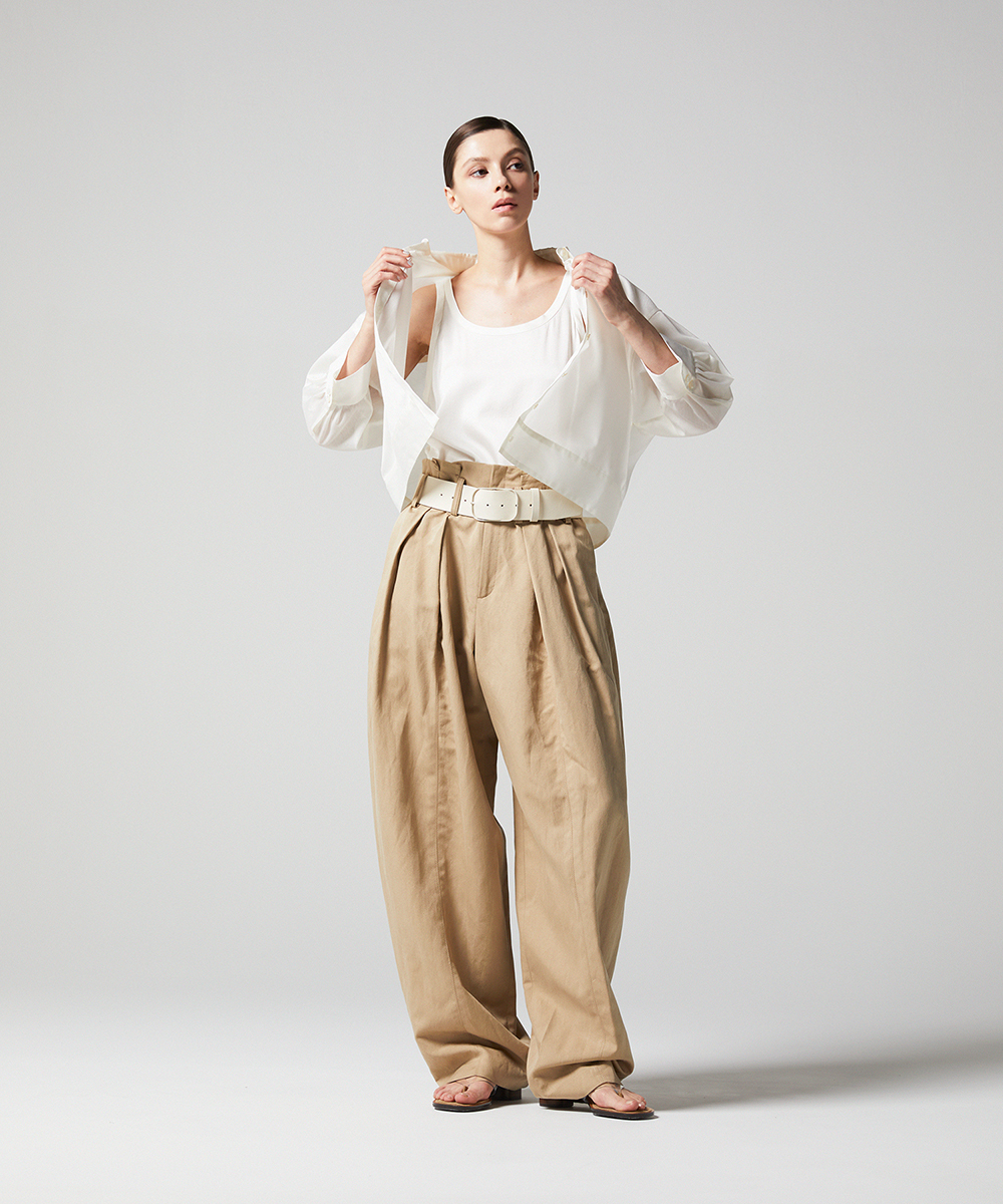 EAUVIRE バックボリュームシャツ ネイビー