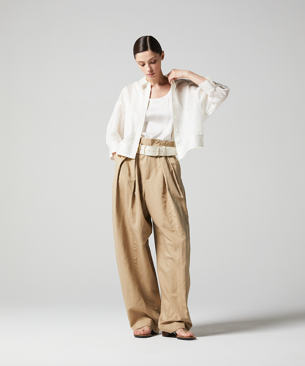 EAUVIRE バックボリュームシャツ ネイビー