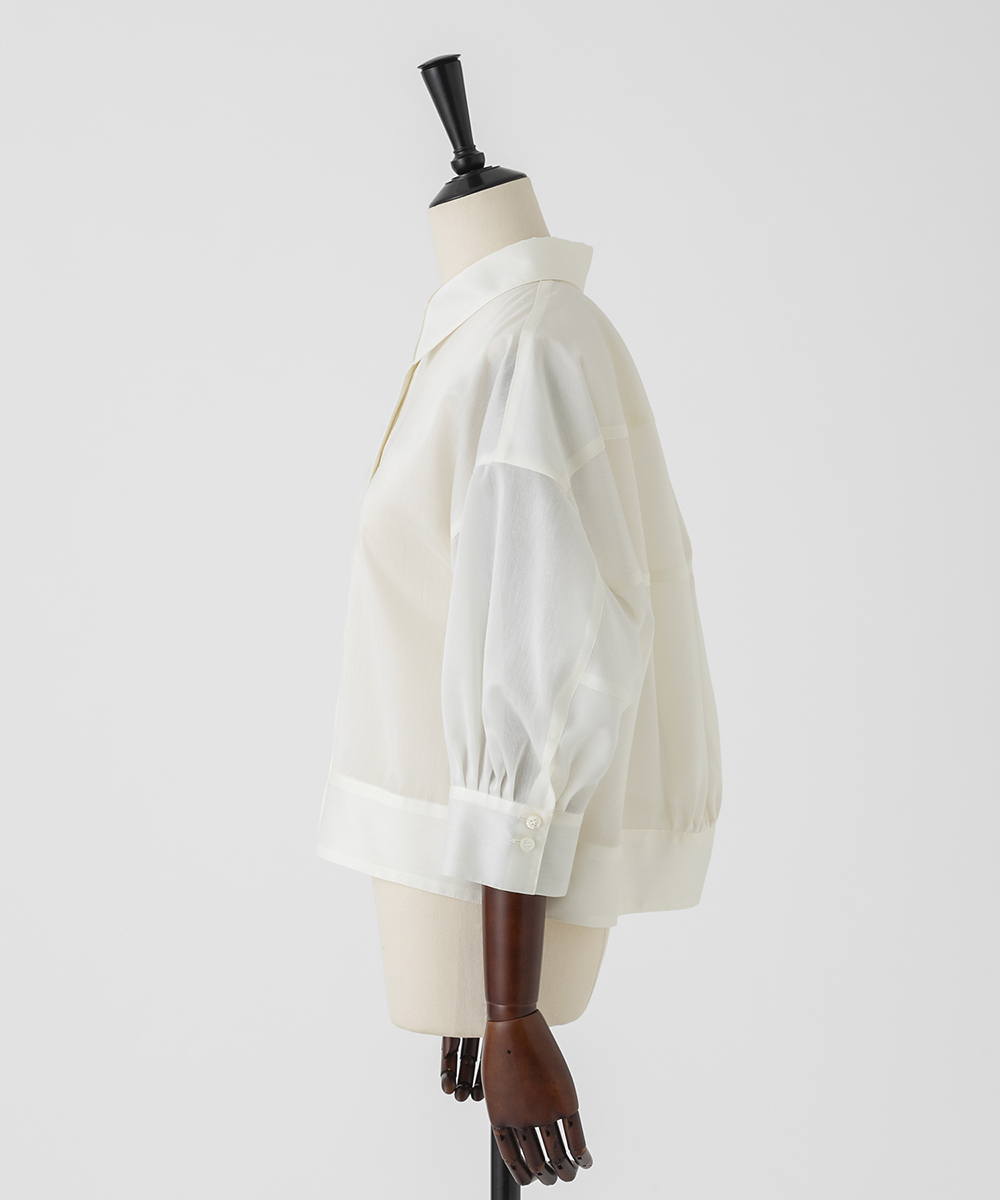 EAUVIRE バックボリュームシャツ ネイビー