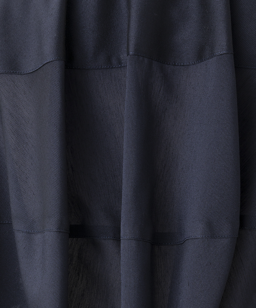 EAUVIRE バックボリュームシャツ ネイビー