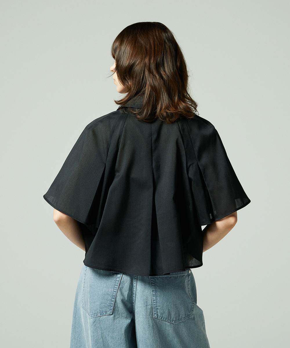 EAUVIRE オープンカラーシャツ ネイビー