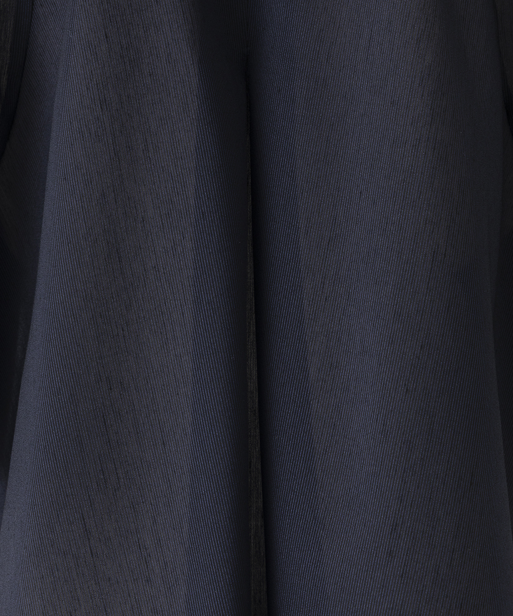 EAUVIRE オープンカラーシャツ ネイビー