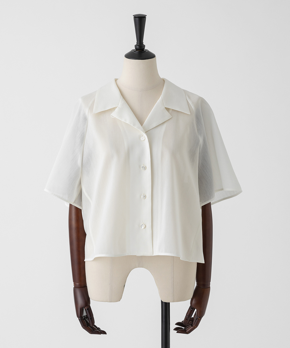 EAUVIRE オープンカラーシャツ オフホワイト