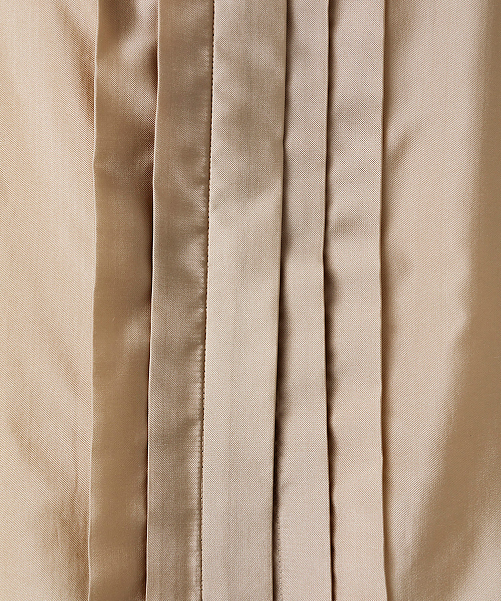 EAUVIRE シルク混タフタボウブラウス グリーン