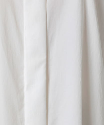 EAUVIRE スロートタブ付きシャツ ホワイト