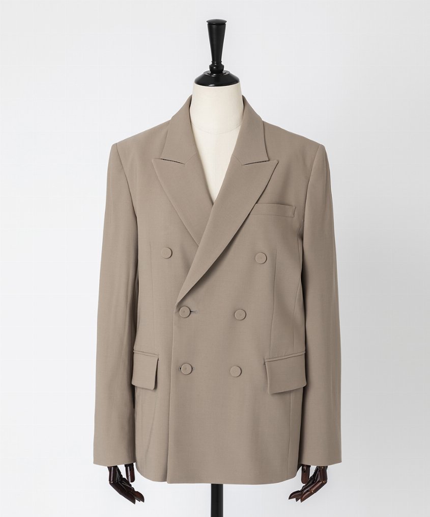 EAUVIRE ダブルブレストジャケット ブラウン