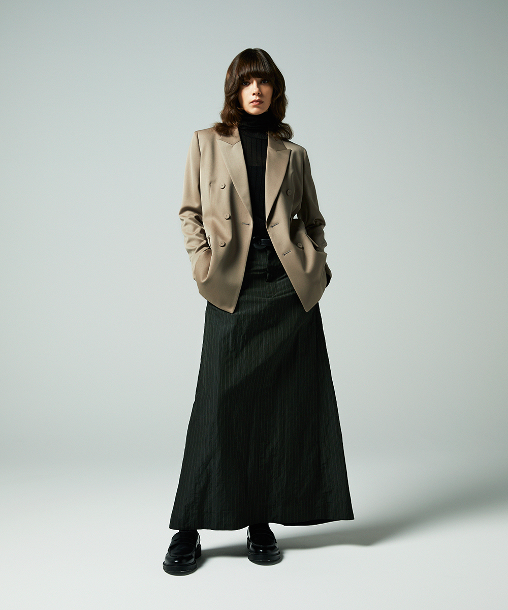 EAUVIRE ダブルブレストジャケット ブラウン