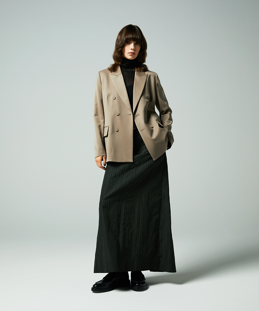 EAUVIRE ダブルブレストジャケット ブラウン