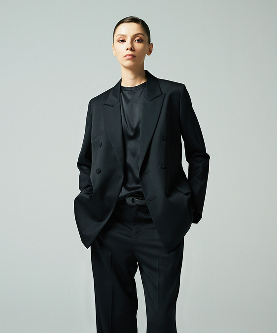 EAUVIRE ダブルブレストジャケット ブラウン