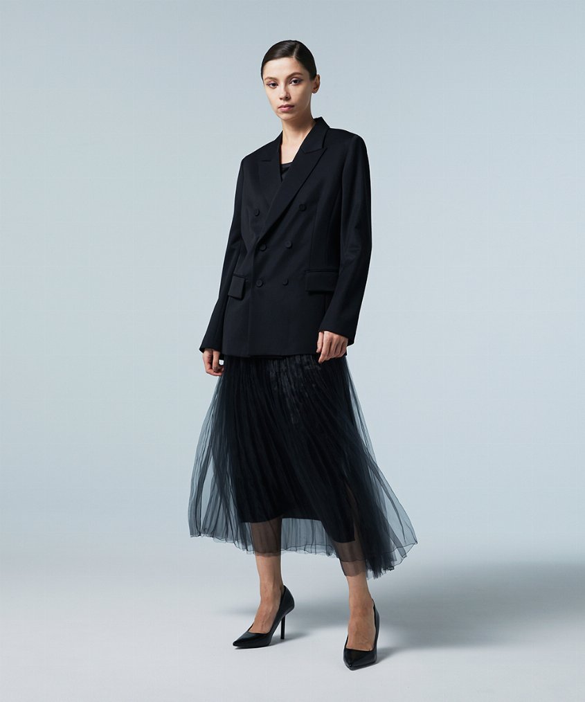 EAUVIRE ダブルブレストジャケット ブラウン