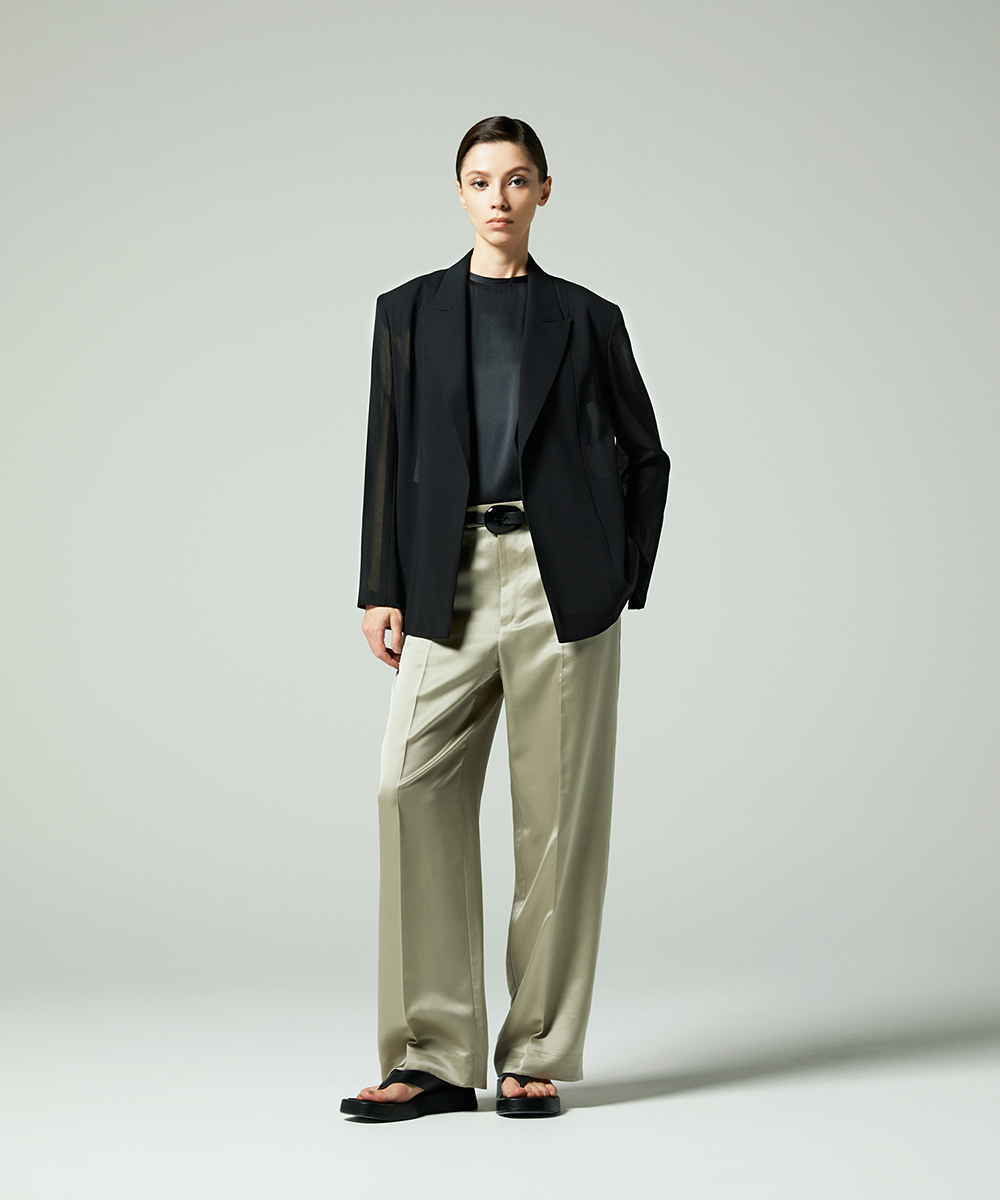 EAUVIRE シアーウールジャケット ブラック