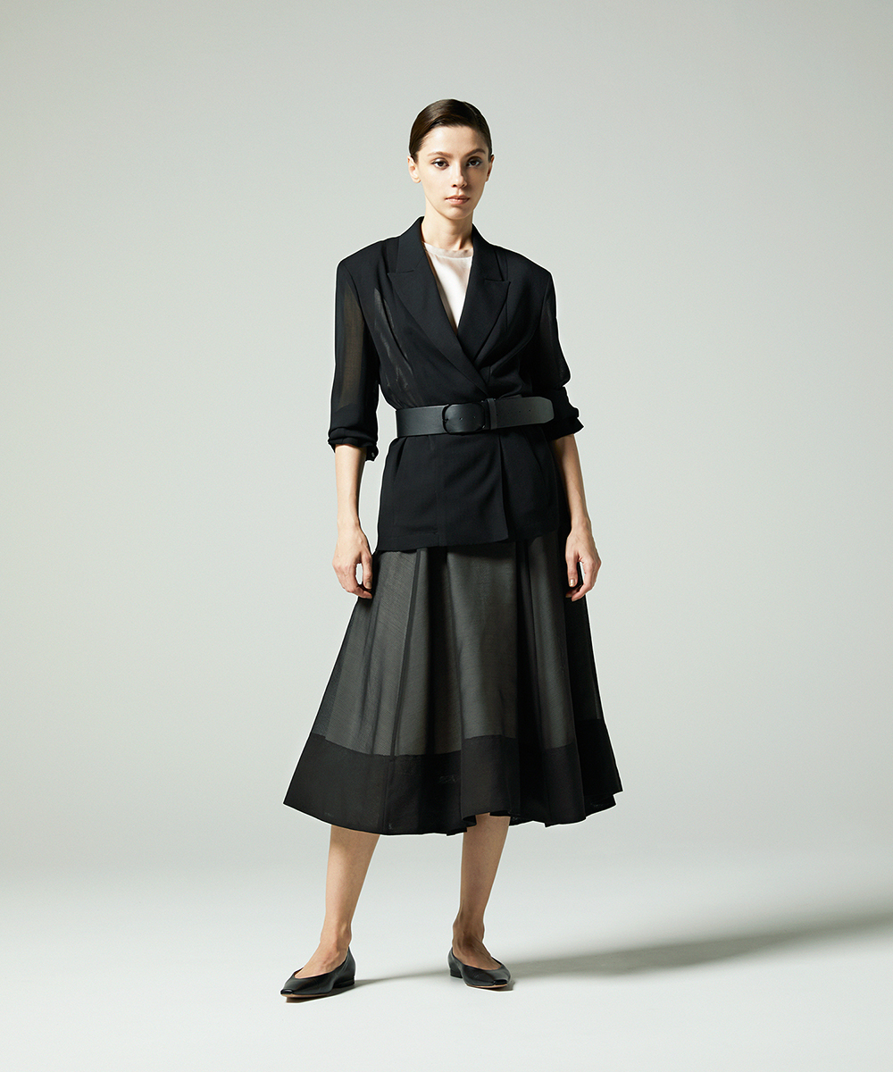 EAUVIRE シアーウールジャケット ブラック