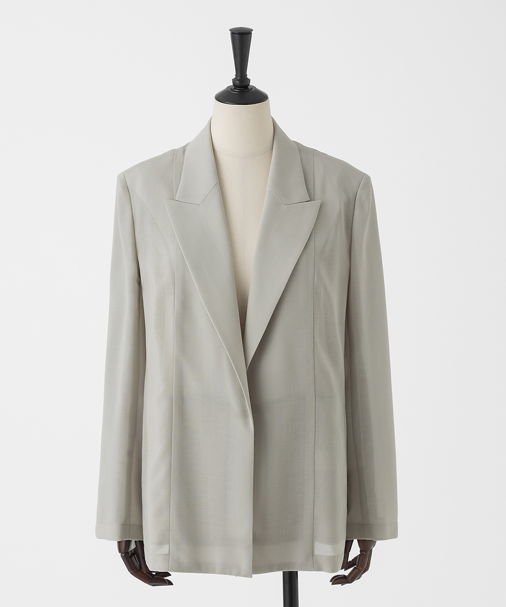 EAUVIRE シアーウールジャケット ブラック