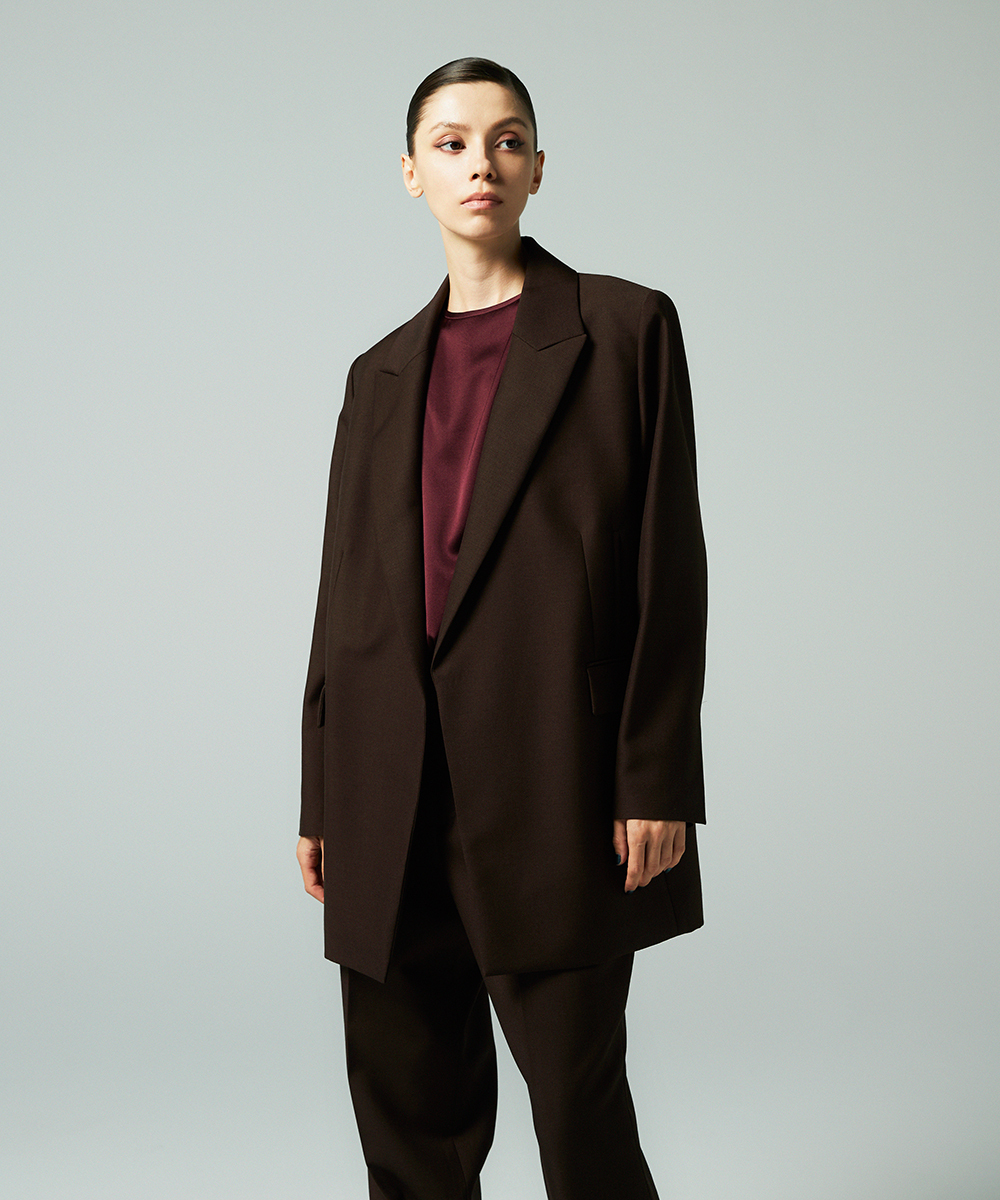 EAUVIRE ワイドジャケット ブラウン