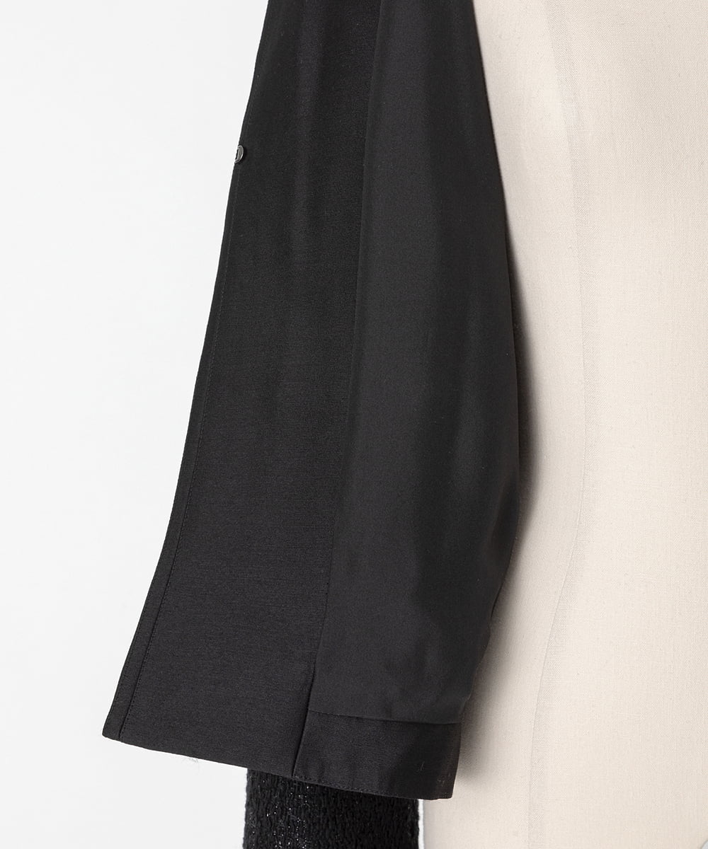 EAUVIRE ノーカラージャケット ブラック