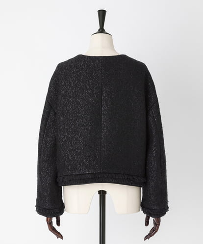 EAUVIRE ノーカラージャケット ブラック