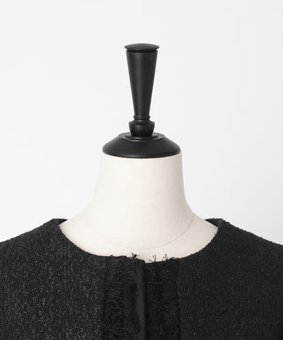 EAUVIRE ノーカラージャケット ブラック