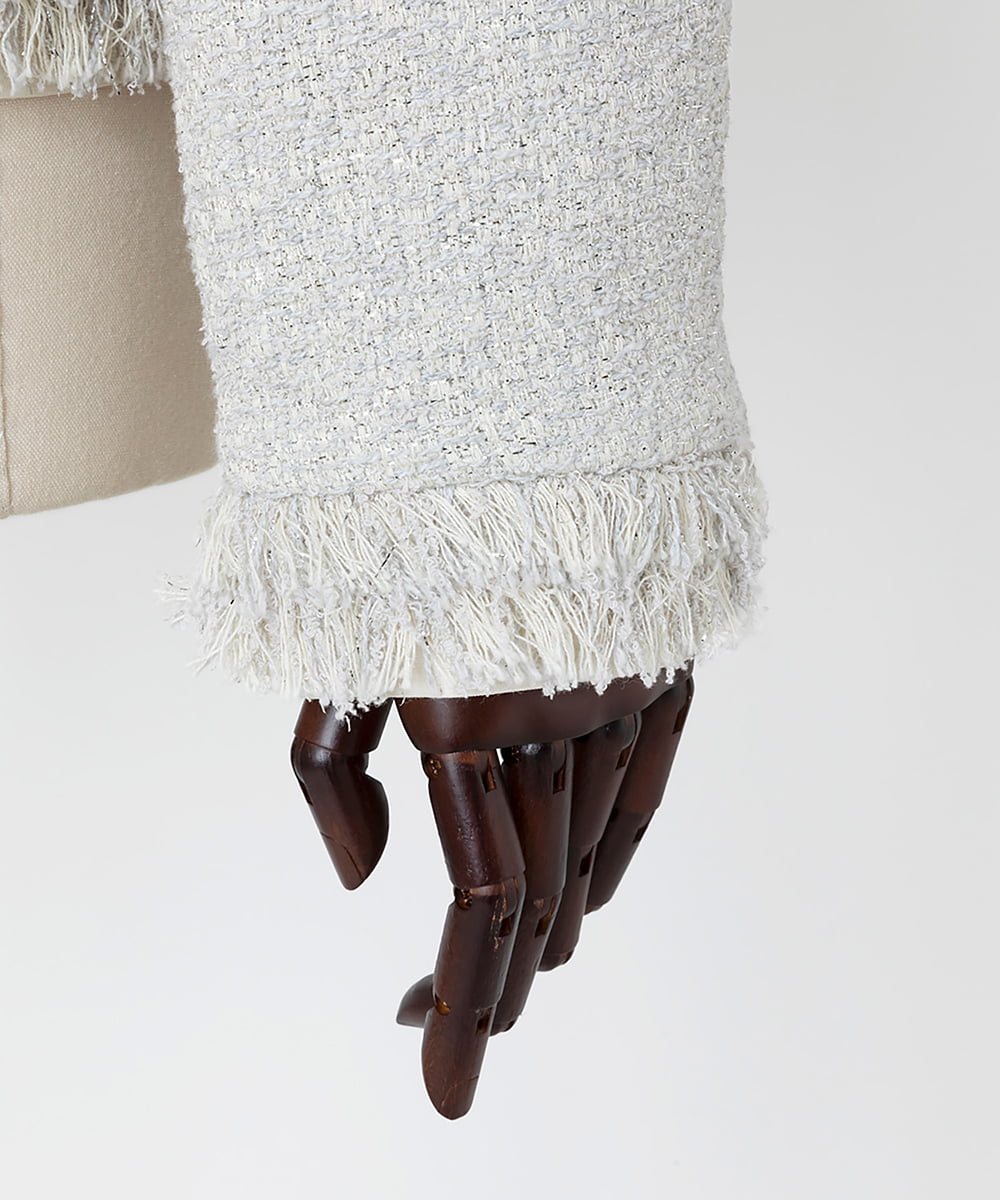 EAUVIRE ノーカラージャケット ライトグレー