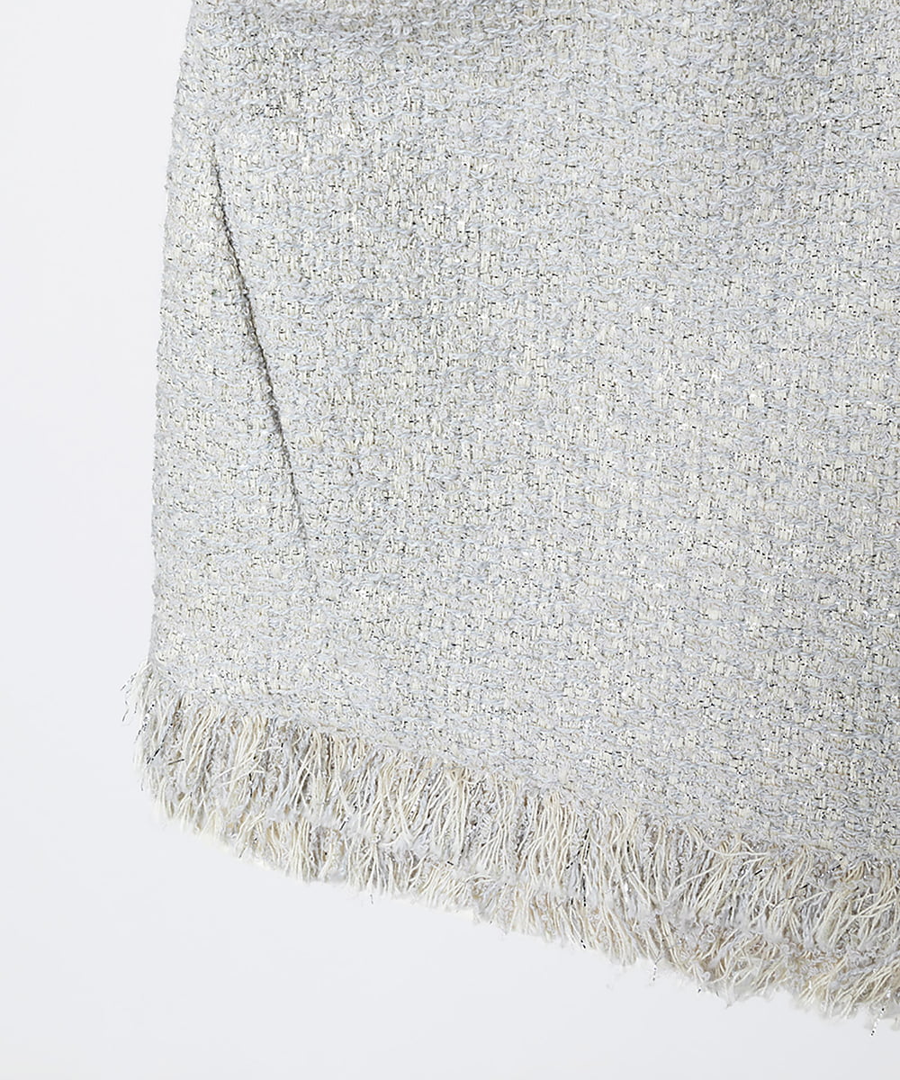 EAUVIRE ノーカラージャケット ライトグレー