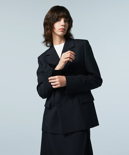 EAUVIRE ダブルブレストジャケット ブラック