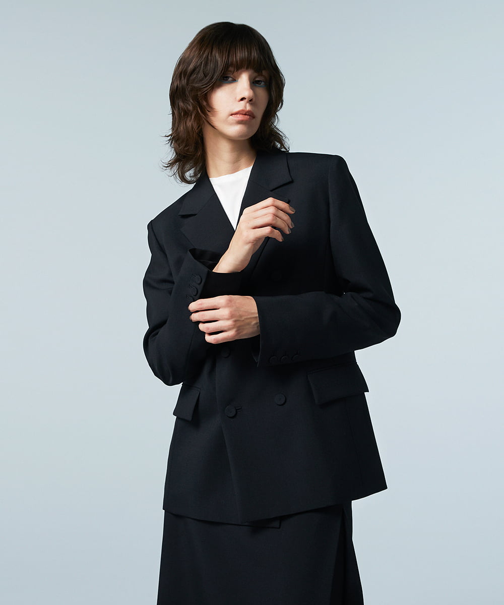 EAUVIRE ダブルブレストジャケット ブラック