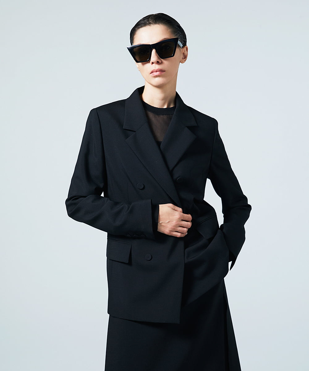 EAUVIRE ダブルブレストジャケット ブラック