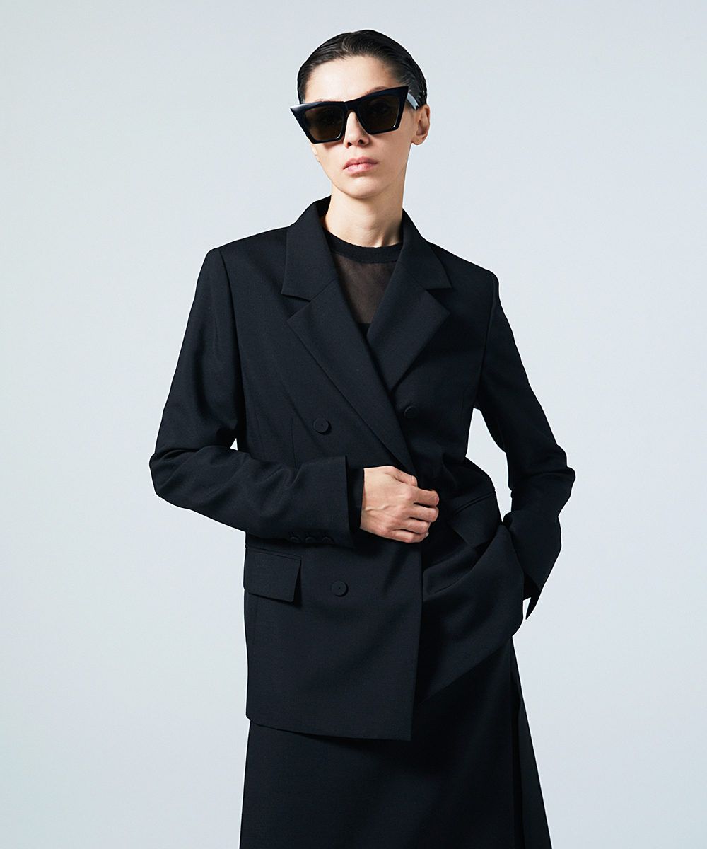 EAUVIRE ダブルブレストジャケット ブラック