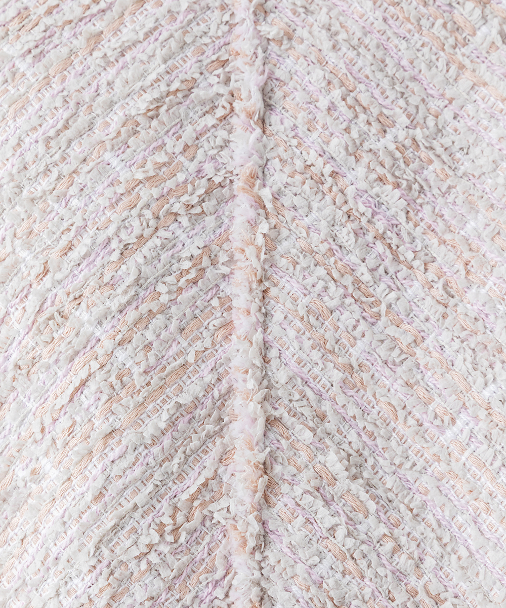 EAUVIRE ツイードフリンジジャケット ピンク