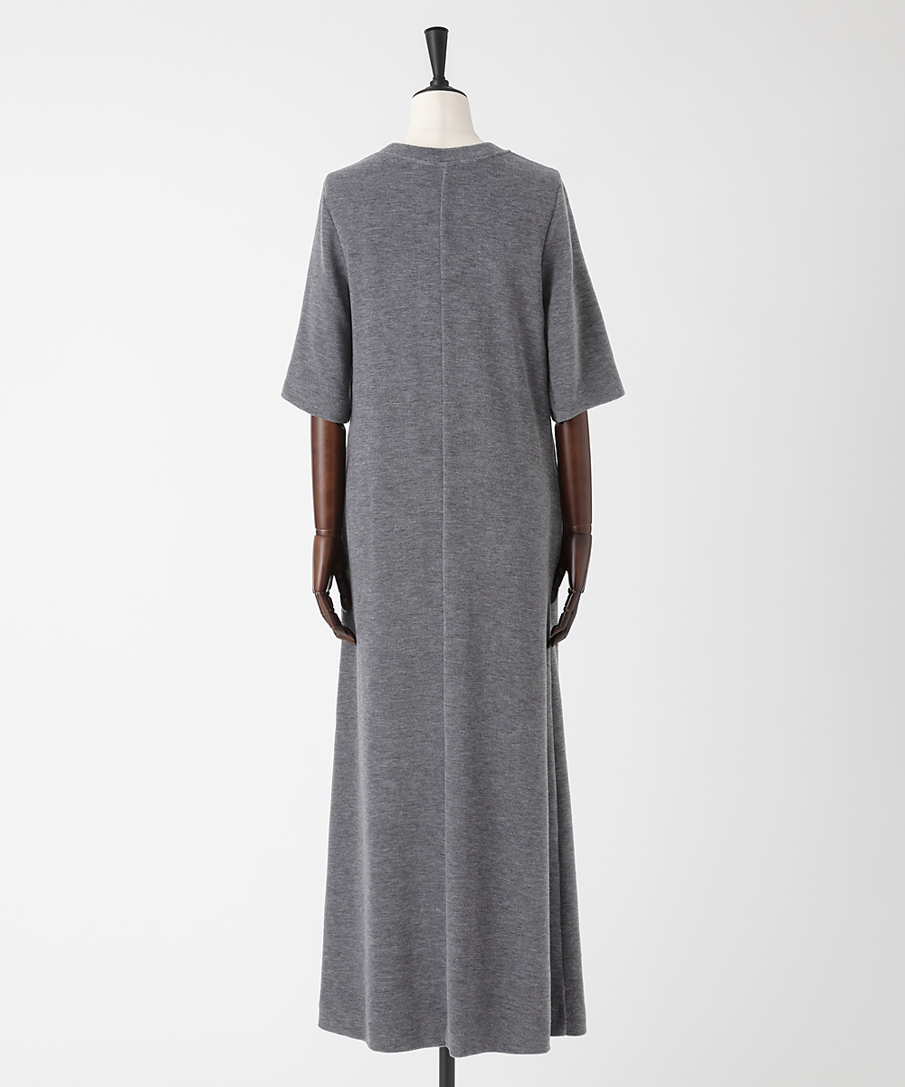 EAUVIRE ウールフリースワンピース グレー