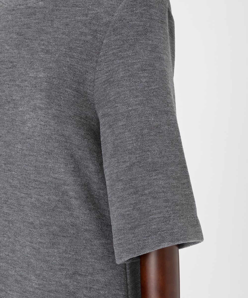 EAUVIRE ウールフリースワンピース グレー