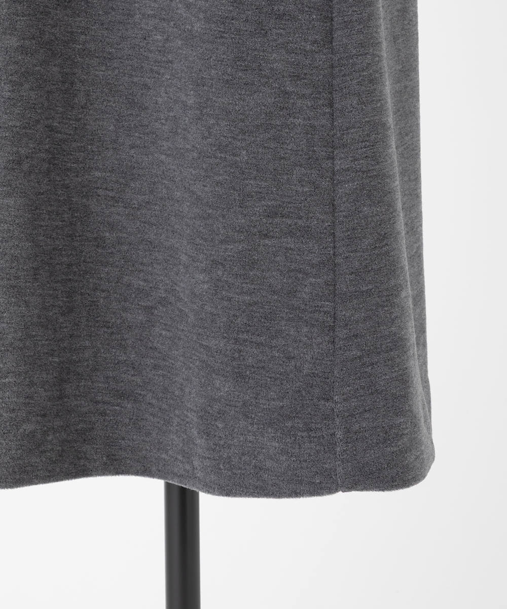 EAUVIRE ウールフリースワンピース グレー