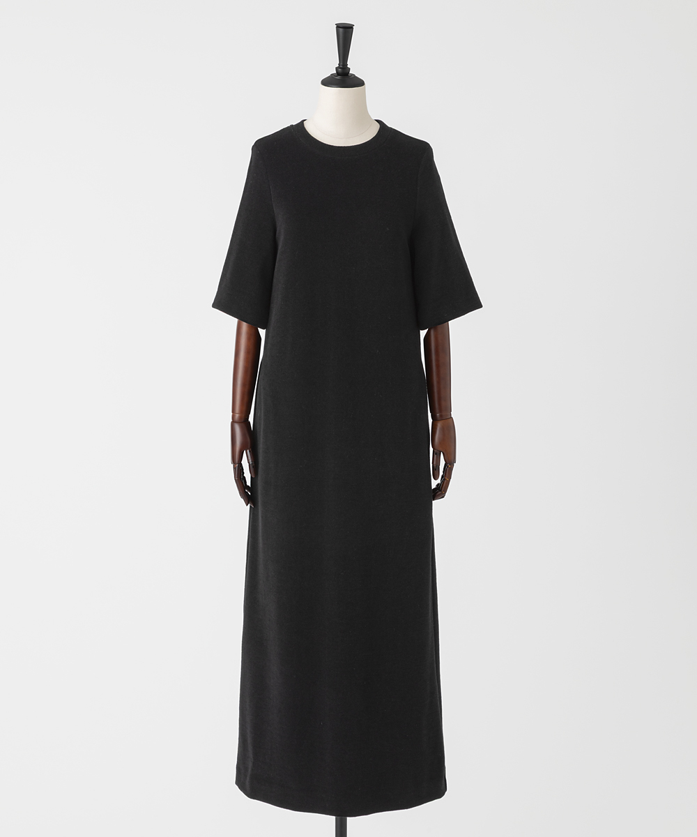 EAUVIRE ウールフリースワンピース グレー