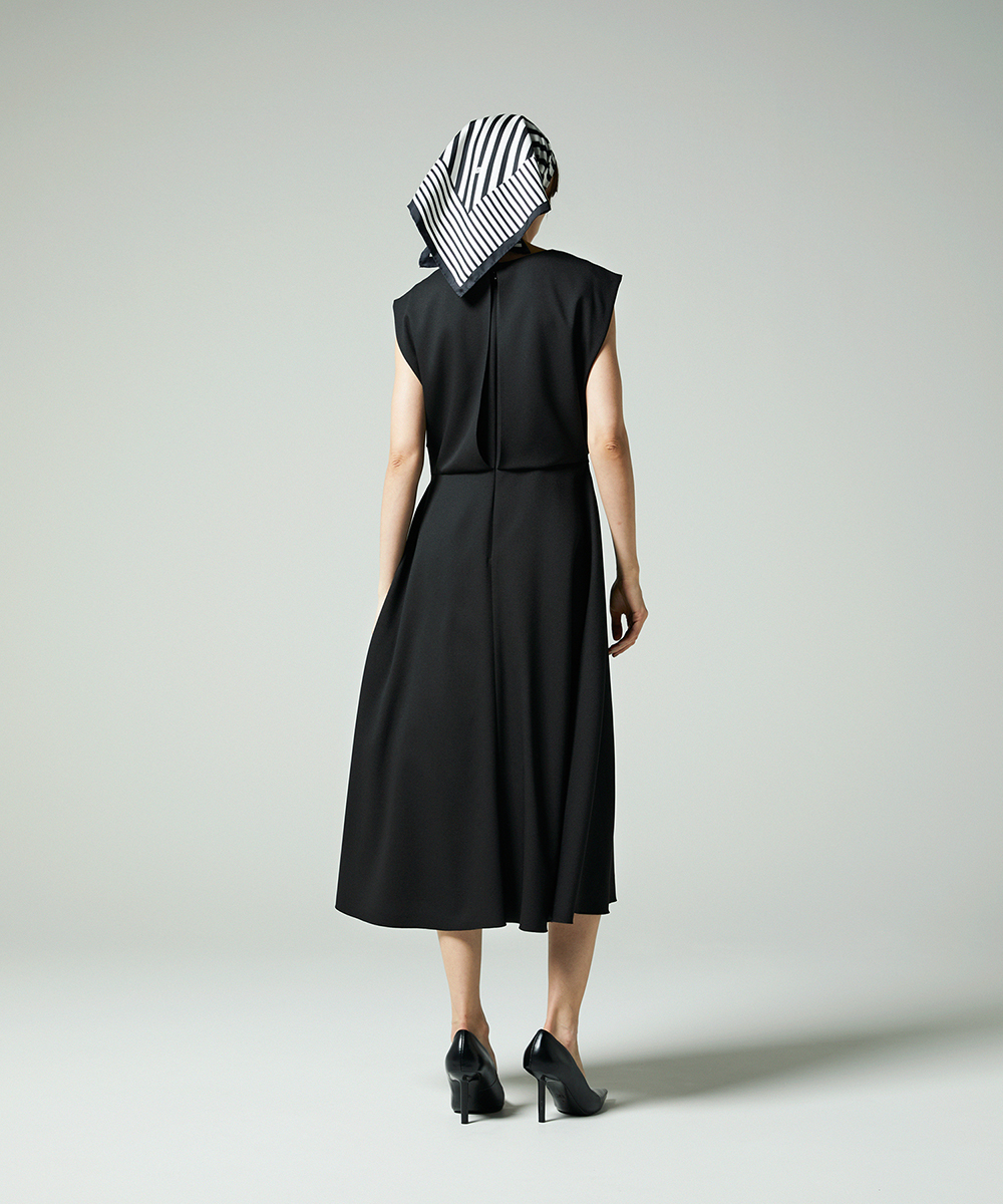 EAUVIRE ドレープドレス ブラック