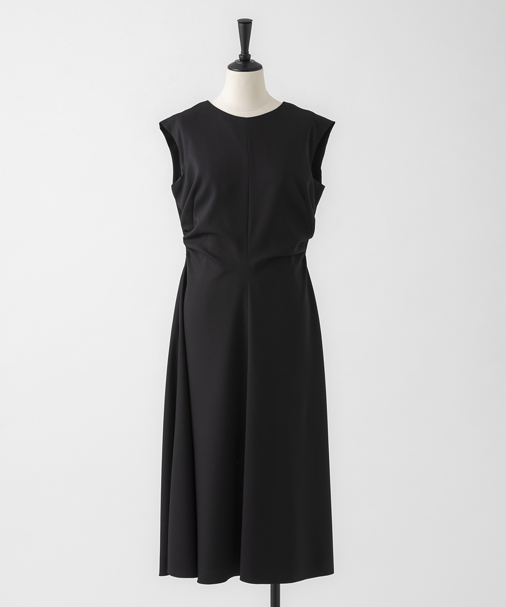 EAUVIRE ドレープドレス ブラック