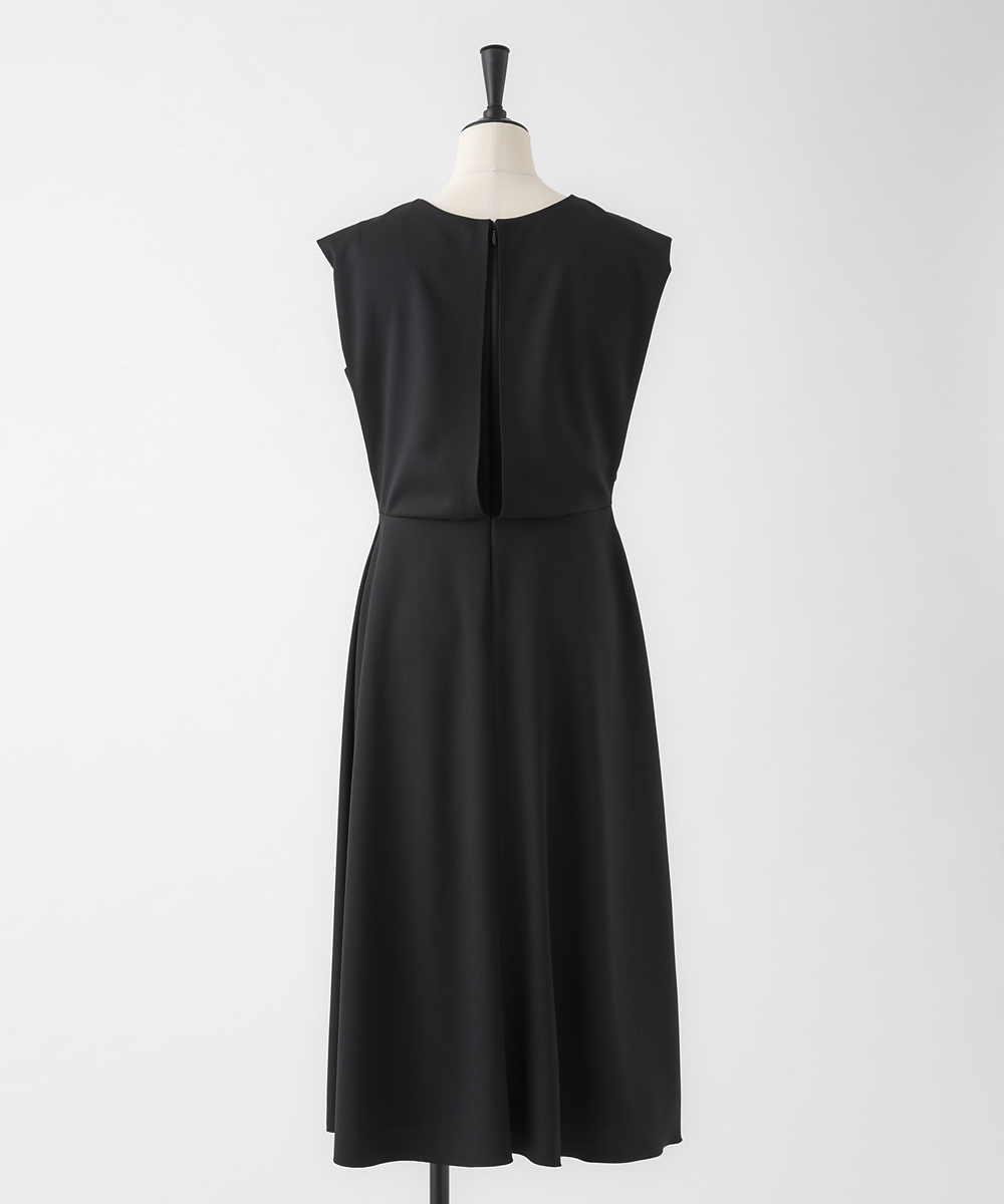 EAUVIRE ドレープドレス ブラック