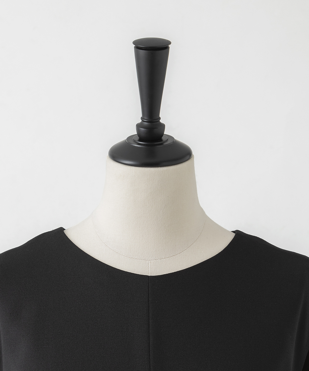 EAUVIRE ドレープドレス ブラック