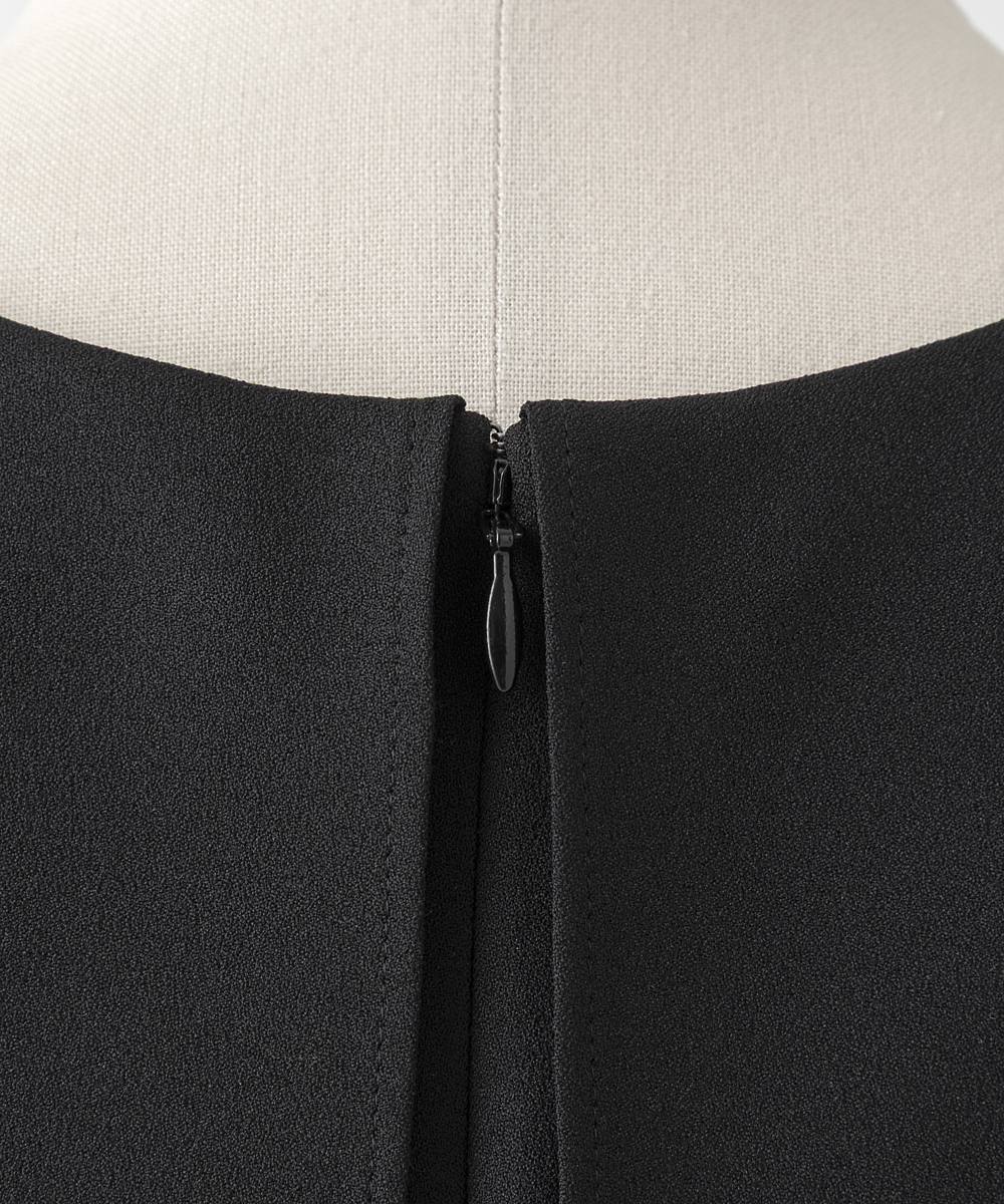 EAUVIRE ドレープドレス ブラック