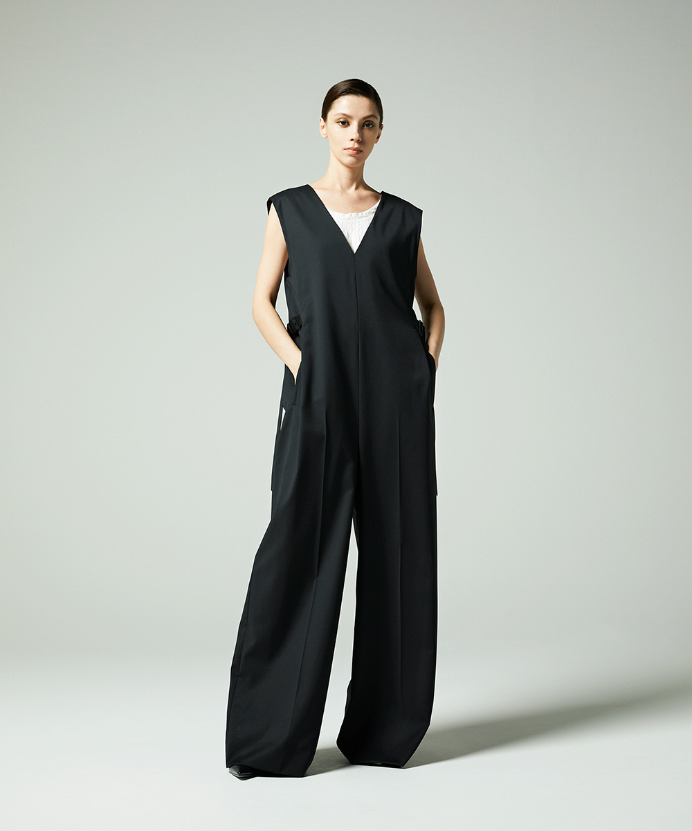 EAUVIRE サマーウールオールインワン ブラック