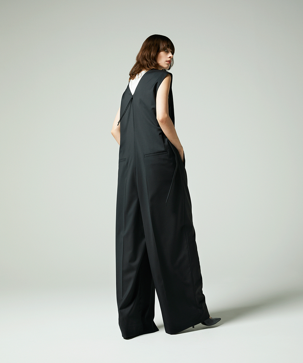 EAUVIRE サマーウールオールインワン ブラック