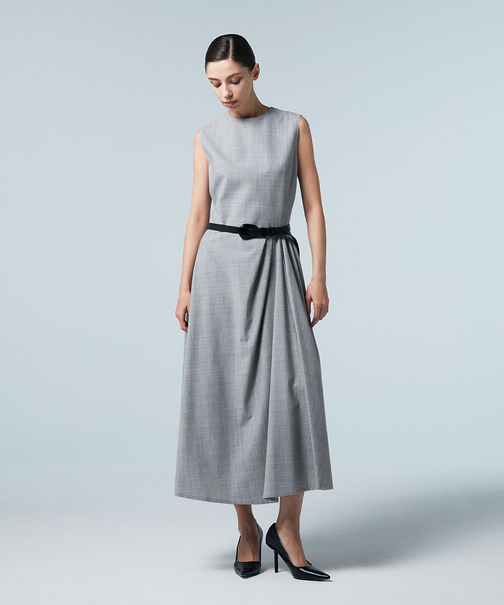 EAUVIRE ミッドセンチュリードレス ライトグレー