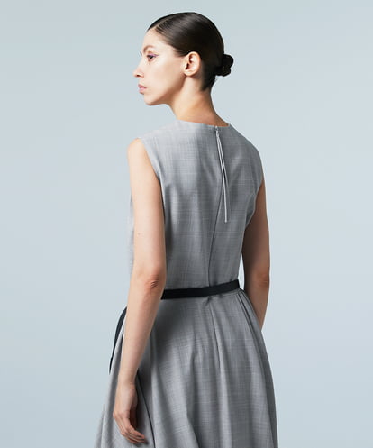 EAUVIRE ミッドセンチュリードレス ライトグレー