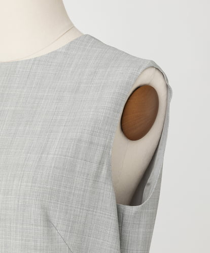 EAUVIRE ミッドセンチュリードレス ライトグレー