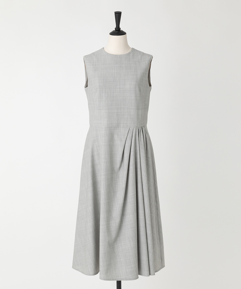 EAUVIRE ミッドセンチュリードレス ライトグレー