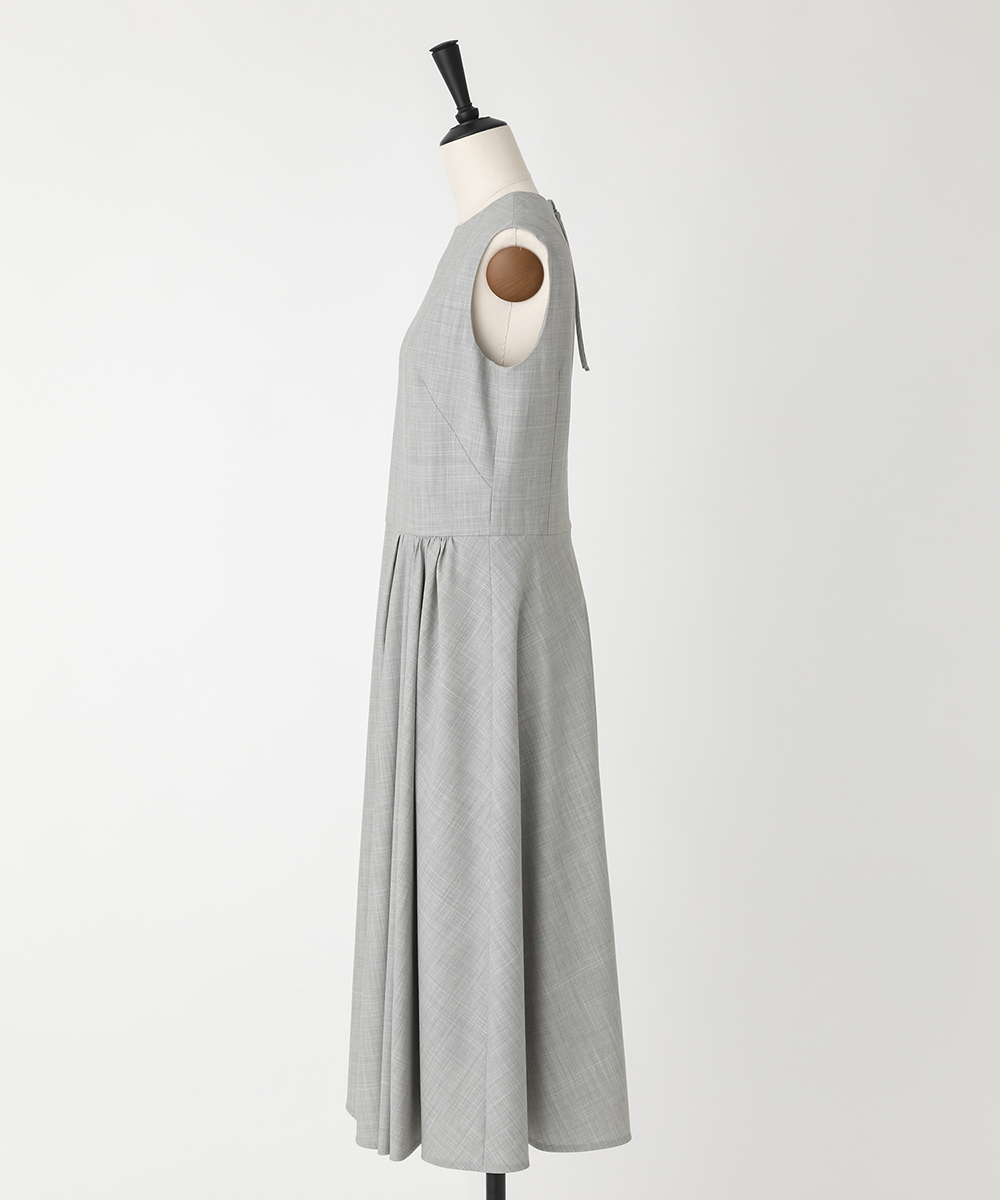 EAUVIRE ミッドセンチュリードレス ライトグレー